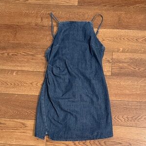 Denim Spaghetti Strap Dress
